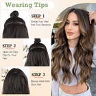 Usa Thick Real Natural Clip In Hair Extensions Full Head As Human Hair Highlight