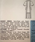 Vogue Pattern 80s Dress 12 14 16 Wide Shoulders Flounce Above Ankle Uncut 9183