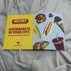 Door Dash Coupon Card 40  Off 1st Order Of  15  up To  12 Off  Expires 9 30 26
