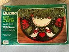 Bucilla Latch Tree Skirt Or Rug Skirt Vintage Christmas Geese Kit Open Box