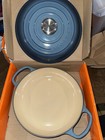 Le Creuset Signature Shallow Casserole braiser 2 1 4 Qt Enamel Cast Iron Marine 