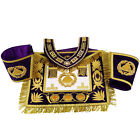Masonic Regalia Deputy Grand Master 100  Lambskin Apron With Chain Collar   Cuff