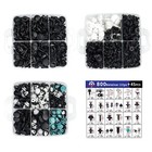1000pcs Car Retainer Clips Auto Fasteners Push Trim Clips Pin Rivet Bumper Kit