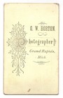 Antique Cdv C  1870s O w  Horton Reverend Preist In Robes Grand Rapids Michigan
