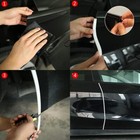 16 4ft 5m White Car Door Edge Guards U-shaped Trim Protector For Most Vehicles