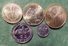 French West African Set Of 5 Coins 1997   2000 1 5 10 25 50 Francs Free Shipping