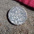 Ancient Ayyubid Silver Dirham Coin Sultan Saladin Aleppo Mint Six-pointed Star