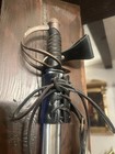 Reproduction Cavalry Saber Sword  Steel Blade   Scabbard  Black Leather Grip