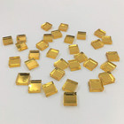 3 8 Inch Small Glass Square Craft Mirrors Bulk 100 Pieces Mosaic Tiles Gold