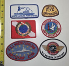 Lot Of 6 Ferry Currituck Battleship Aviation Diving Nc Patches North Carolina