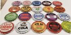 100 Flattened Soda Bottle Caps Pop    no Repeats    Vintage Flat