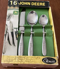 Gibson John Deere Engraved Stainless Bistro Flatware Unused 16 Pc Service For 4