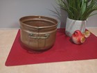 Vintage Copper Cauldron Pot With Handles  Hand Crafted Copper Planter Bowl