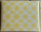 Hallmark Guestbook Personalize For  Your Event Pretty Yellow Arabesque Pattern