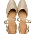 Gold Glittery Metallic Dance Performance Heel
