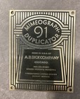 Printing Press A  B  Dick Mimeograph Parts Nice 
