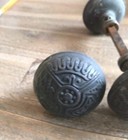 4 Vintage Brass Door Knob Lot From Estate Sale Antique Free Shipping