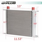 30 Row An-10an Universal Aluminum Engine Oil Cooler  filter Adapter Hose Kit