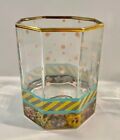 Vintage Mackenzie-childs Circus Garland Double Old Fashioned Glasses 6 Available