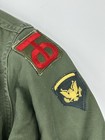 Vintage 1950   s Us Army Og 107 Utility Shirt 4 Patches U6