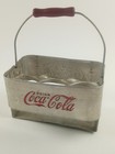 Vintage Coca Cola Coke Aluminum Metal 6-pack Bottle Holder Drink Carrier Caddy