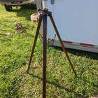 Vintage Antique Wood Brass Transit Tripod Nice Looking 1780s 1850s 