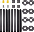 4 Pack Industrial Pipe Table Leg Set  Iron Base Legs For Coffee   End Tables  De