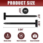 100 200 Universal Cable Tie Buckle Heavy Duty Self-locking Nylon Zip Ties Holder