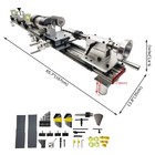 110v 450w Billiard Cue Repair Machine Double Chuck Repair Lathe Double Support