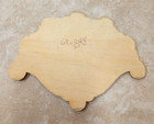 Furniture Unfinished Oak Wood Fan Applique 4-1 2  X 5-3 4 