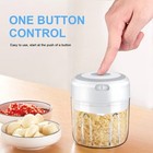 Electric Mini Garlic Chopper Meat Grinder Crusher For Nut Vegetable Fruit Food