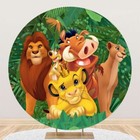Round Jungle Lion King Backdrop Kids Birthday Party Baby Shower Background