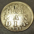 Rare Over Date 1731 21 Dutch Colonial New York Silver Lion Dime Hollandia