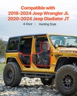 4tube Doors Half Door Tubular W mirrors For Jeep Wrangler Jl Gladiator 2018-2024