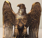 Vintage Pmc Brass Eagle  1776  Patriotic Bookend     Solid Brass  Mid-20th Century