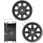 Aluminum Wheels Rims For Tamiya M-05 M-06 M-08 Mf-01x Sw-01 Mb-01 Chassis