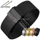 Premium Milanese Mesh Watch Band Strap Stainless Steel Braided Bracelet 12-24mm