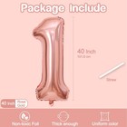 1 Balloon  Number 1 Balloons 40 Inch  Rose Gold Large Big Foil Number 1 Ballo   