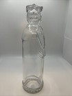 Vintage Figural President George Washington Clear Glass Bottle 9 5  Tricorn Hat