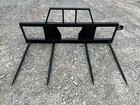 Quad Hay Spear With Guard Attachment Fits Skid Steer Loader Quick Attach