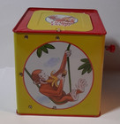 Vintage Curious George Jack-in-the-box 1995 Schylling Green Toy