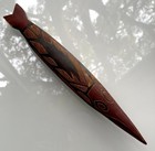 Vintage Australian Aboriginal Hand Carved Wood Fish Spirit Totem 14 