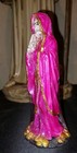 Santa Muerte Rosa Curada 7 Inch Pink Holy Death Fixed Statue 7 