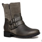 Ugg - Women   s Wilde Slate Boots Waterproof Leather Motor Shoes Brown  olive 7 5