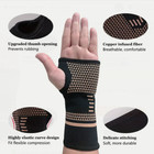 Copper Wrist Compression Glove Hand Support Pain Relief Joint Self Care Single