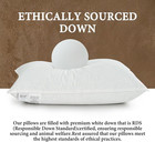 Goose Down Feather Pillows Queen Size - Hotel Collection Bed Pillows For Sleepin