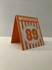 Whataburger Individual Glossy Restaurant Table Tent Number - 89 Single Card Only