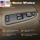15883318 Front Driver Side Door Lock And Power Window Switch   Tan Bezel Assembl