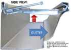 20 5  Inch Quick Screw Hidden Rain Gutter Bracket Hangers Clip Style Heavy Duty
