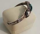Vintage Fred Harvey Navajo Indian Sterling Silver Turquoise Bracelet